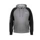 SHIMANO Pull Over Hoodie, M, grau-schwarz, SHPHGYM