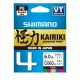 SHIMANO Kairiki 4, 150m, 0,06mm, 4.4kg / 9,7lbs, mehrfarbig, 4-fach Geflochtene Schnüre, LDM54TE0606015M