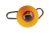 DAIWA PROREX FLEXI JIG-SYSTEM TG HEAD, Jigkopf mit 3D Augen, orange, 15412-206