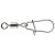 DAIWA Tournament D-Snap Swivel D, 7 Stk, Größe: 7 / Tragkraft: 13.0kg, Snap Karabiner mit Wirbel, 16513-000