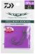 DAIWA Steez Worm Hook SS Offset Ring, Einzelhaken, 17701-001