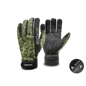 DELPHIN Neoprenhandschuhe mit NeoFLIX-Futter, L, grün-camouflage, 101002911