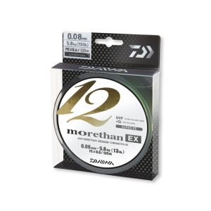 DAIWA MORETHAN 12 BRAID EX+SI, limettengrün, Rundgeflochtene Schnur _12695-008-00