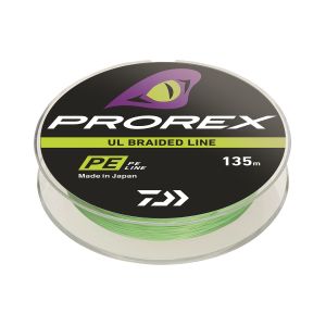 DAIWA Prorex UL Finesse Braid, 135m, chartreuse, Geflochtene Schnur, chartreuse