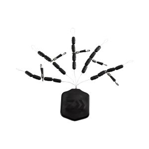 DAIWA NZon Heli Feeder Rig, Helikopter-Gummistopper, schwarz, 13308-000