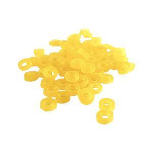 DAIWA NZon Silicone Pellet Band, Pellet-Fixierung, gelb, 13308-203