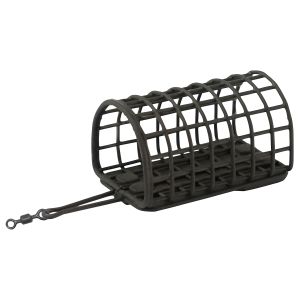 DAIWA NZon Tunnel Cage Feeder, Offener Futterkorb, schwarz, für Still- & Fliessgewässer