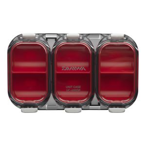 DAIWA KLEINTEILEBOX WASSERDICHT, 6 Fächer, 11x6,5x1,8cm, rot, 14413-605