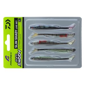 DAIWA Prorex Real Slim Shady Live Set, Gummifisch-Sortiment