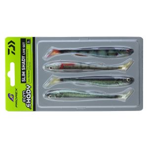 DAIWA Prorex Real Slim Shady Live Set, Gummifisch-Sortiment, 10,5cm, 15100-715