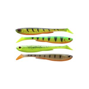 DAIWA PROREX SLIM SHADY FLASH SET, Gummifisch-Sortiment, 13,5cm, 15100-801