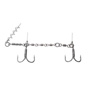 DAIWA Prorex Screw-In Swivel Assist Stinger, Stingerhaken-System, silber, 15419-620