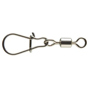 DAIWA Tournament D-Snap Swivel W, 7 Stk, Snap Karabiner mit Wirbel, 16513-200 _16513-200