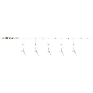 DAIWA GRANDWAVE Herings-Vorfach, Mit Fischhaut, Glow, 135cm, 16517-235