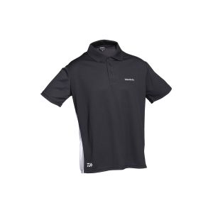 DAIWA D-Vec, schwarz-weiß, Polo-Hemd