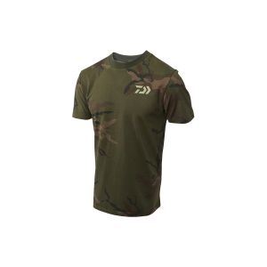 DAIWA Carp Camo T-Shirt, M, grün-camouflage, Kurzarm-Shirt, 18865-020