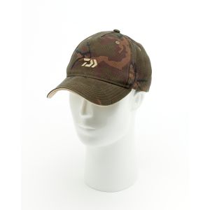 DAIWA D-Vec Carp Camo Cap, unisize, grün-camouflage, Kappe für Angler, 18865-605