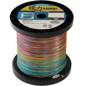 SHIMANO Kairiki 8, 3000m, 0,19mm, 12kg / 26,46lbs, mehrfarbig, 8-fach Geflochtene Schnüre, 59WPLM98S2D