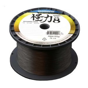 SHIMANO Kairiki 8, 3000m, stahlgrau, Geflochtene Angelschnur