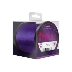 DELPHIN IMPULZ, 600m, 0,3mm, 7.7kg / 16,98lbs, violett, Monofile Karpfen Angelschnur, 101002834