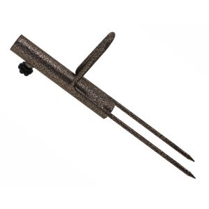 DELPHIN Schirmhalter mit Erdspieße, Schirmbefestigung, 30x24x15cm, braun, DE-435001010