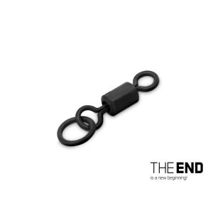 DELPHIN THE END Ring Swivel, Karpfenwirbel, schwarz, 101001581