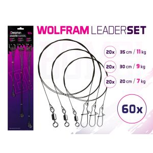 DELPHIN BOMB!, Wolframvorfach Set mit Wirbel und Karabiner, 101002074