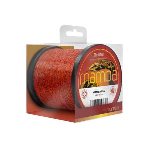 DELPHIN MAMBA Carp, 1100m, 0,34mm, 8.1kg / 17,86lbs, rot, Monofile Karpfen Angelschnur, 101002754