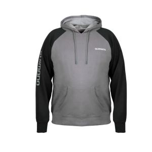 SHIMANO Pull Over Hoodie, XL, grau-schwarz, SHPHGYXL