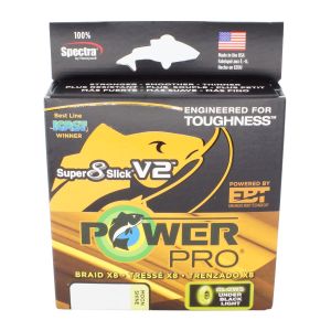 POWERPRO PowerPro Sup 8 Slick V2, 135m, 0,15mm, 10kg / 22,05lbs, Moon Shine, 8-fach Geflochtene Schnur, PPBISV213515MS