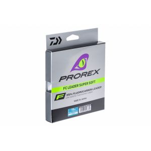 DAIWA Prorex Fluorocarbon Super Soft, 40m, 0,4mm, 10.4kg / 22,93lbs, transparent, Vorfach Angelschnur, 12995-040