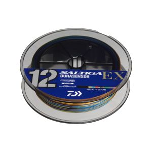 DAIWA Saltiga DURASENSOR 12 BRAID EX+Si3, 0,26mm, 25kg / 55,12lbs, mehrfarbig, Geflochtene Angelschnur