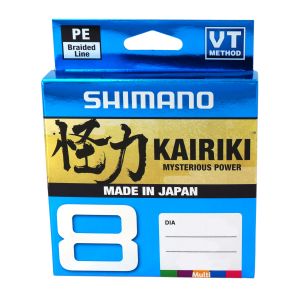 SHIMANO Kairiki 8, 300m, 0,32mm, 33.5kg / 73,85lbs, mehrfarbig, 8-fach Geflochtene Schnüre, 59WPLA68R29
