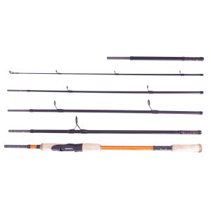 SHIMANO STC AX Travel Spinning Multi Length, 2,7m, 8,86ft, 7-28g, 6 Teile, Reise Angelrute, Medium Light Plus, STCAXMU2730MLP