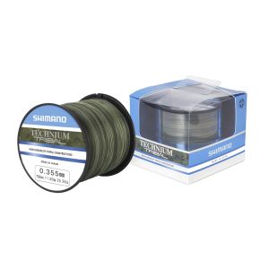 SHIMANO Technium Tribal, 1250m, 0,28mm, 7.5kg / 16,53lbs, camouflage-grün, Monofile Angelschnur, TECTR28QPPB