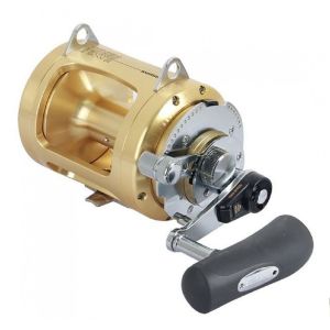 SHIMANO Tiagra, 50WA, Rechtshand, Multi Angelrolle, Schiebebremse, TI50WA