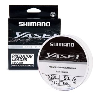 SHIMANO Yasei Predator Fluorocarbon, transparent, Vorfach Angelschnur _YASPFL10100-00
